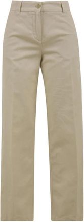 Aspesi Straight Broeken - Dames - Straight fit broeken - Beige - S - Broeken