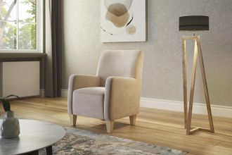 HOME AFFAIRE Sessel »Viva« mit Federkern, mit Buchefüssen