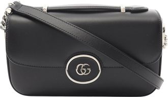 Gucci Pre-owned Womens Shoulder Bag Leather - Black - One Size