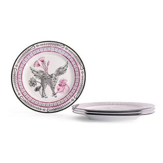 Marchesa Serengeti Porcelain Dinner Plate Set of 4, Multicolored at Nordstrom