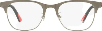 Moncler ML5193H Rectangular Metal Eyeglasses - Gray