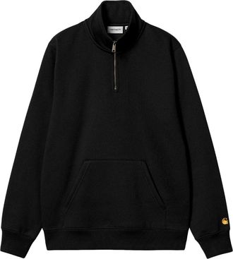 Carhartt Work in Progress Chase Fleece Half Zip Up Sweatshirt Black I033665-00F-XX