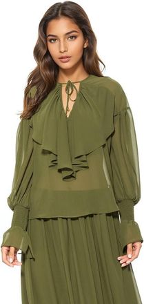 Alexia Admor Serelise Blouse in Sage at Nordstrom, Size X-Small L