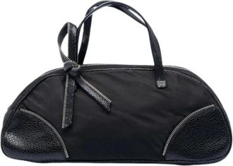Dior Pre-owned Handbags, female, Black, Size: ONE SIZE Pre-owned Nylon Handbag