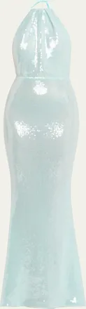 Retrof&ecirc;te Elexa Sequined Halter Dress