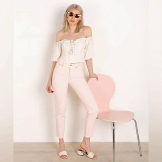Levi's Premium Wedgie Icon Fit Jeans In Creole Pink