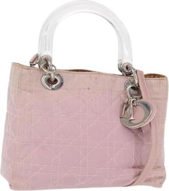 Dior Pre-owned Vintage Nylon Handtas - Dames - Vintage Handtas - Roze - ONE Size - Nylon - Vintage