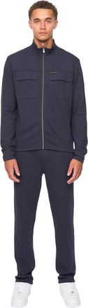 Duck and Cover Mens Tames Full Zip Hoodie And Joggers Set (Navy) - Size X-Large