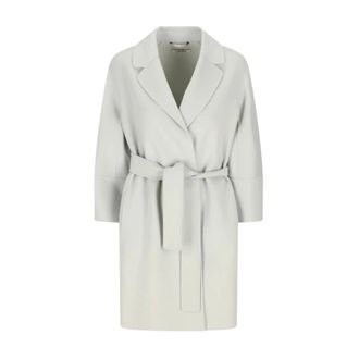 Max Mara Belted Coats, female, Green, Size: 2XS Arona Cappotto 086