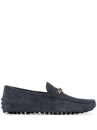 Tod's slip-on suede loafers - men - Leather - 7 - Blue