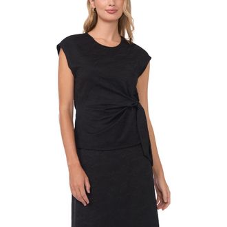 Vince Camuto Floral Jacquard Knit Tank in Rich Black at Nordstrom Rack, Size X-Small