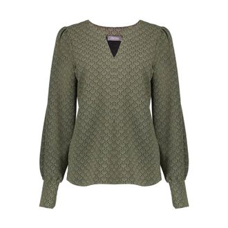 Geisha Dames, Blouses & Shirts, Groen, Maat: L