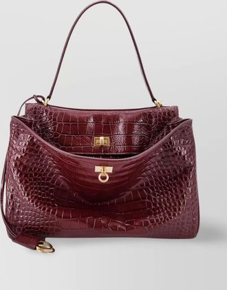 Balenciaga Rodeo Medium croco bag