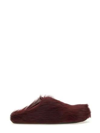 Marni Brown Solid Fussbett Sabot Mules