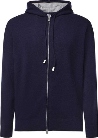 Eleventy Cashmere Zip-Up Sweatshirt