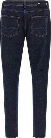Stone Island Mens Blue Cotton Straight-Leg Jeans Clothing