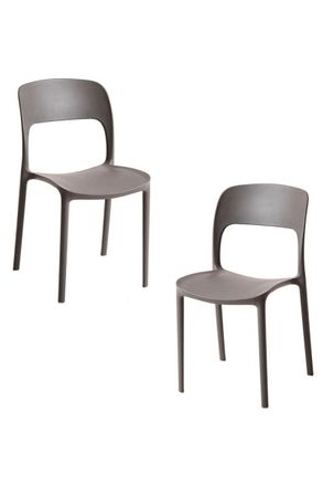 Regalos Miguel Packs Sillas Jard&iacute;n - Pack 2 Sillas Inis - Gris Oscuro
