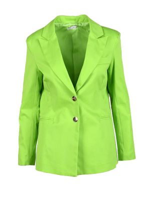 Motel Apple Green Tailored Stretch Cotton Jacket