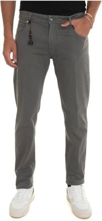 Marco Pescarolo Broeken, Heren, Grijs, 2Xl, Katoen, Nerano 1 5-pocket broek