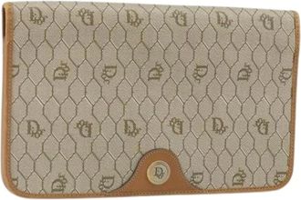 Dior Pre-owned Clutches, female, Beige, Size: ONE SIZE Pre-owned Vintage Clutch Bag
