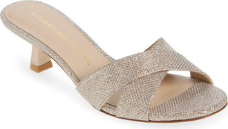 Stuart Weitzman Minimalist Slide 50 Sandal in Poudre at Nordstrom, Size 11.5