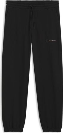 HUGO BOSS Relaxed-fit cotton pants with streetwear logo