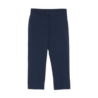 Marina Rinaldi Cropped Trousers - female - Marina Rinaldi - Cropped Trousers - Blue - 2XL - Trousers