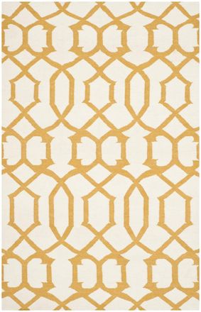 Safavieh Alfombra lana neutrale/giallo 122 x 183 cm