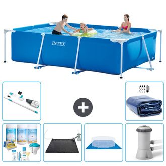 Intex Piscina Con Estructura Rectangular - 300x200x75 Cm - 7-piezas S20053