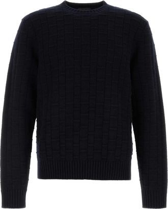Prada Midnight Blue Wool Blend Sweater