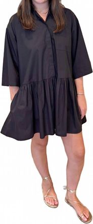 Corey Lynn Calter Womens Shirt Dress In Black