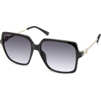 Guess 56mm Square Sunglasses in Sblk/smkg at Nordstrom Rack