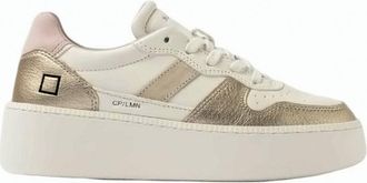 D.A.T.E. Court Platform Metallic Detail Sneakers