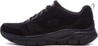 Skechers (WMNS) Skechers Arch Fit High Spirits Suede Leather Black 149729-BBK