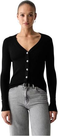 Guess Ellie Cardigan - Dames - Vesten - Zwart - M - Truien & Vesten