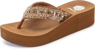 Yellow Box Womens Raziq Flatform Sandal In Tan