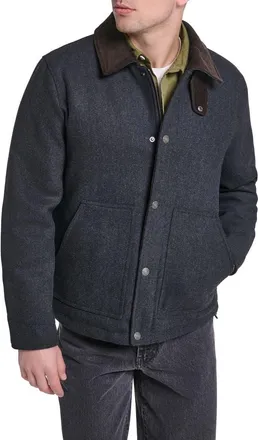 Levi's Corduroy Collar Barn Jacket in Dark Charcoal at Nordstrom, Size Xx-Large