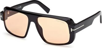 Tom Ford Bruine Fotochromatische Zonnebril Turner Model - unisex - Zonnebrillen - Zwart - 58 MM - Accessoires
