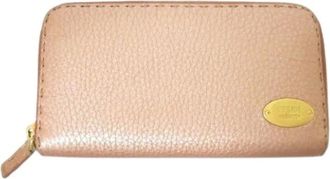 Fendi Pre-owned Wallets, female, Pink, Size: ONE SIZE Pre-owned Vintage Leather Wallet