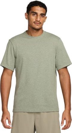 Nike Mens Dri-FIT Primary Statement Short Sleeve T-Shirt - Heather/Light Army/Light Army Size XXL
