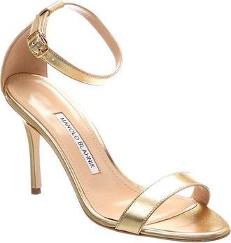 Manolo Blahnik Chaos 95 Leather Sandal