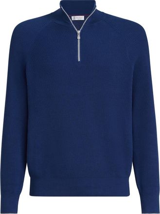 Brunello Cucinelli Cotton sweater in Avio Blue at Nordstrom, Size 62 It