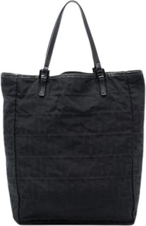 Fendi Pre-owned Canvas Tote - Dames - Vintage Shopper - Zwart - ONE Size - Vintage