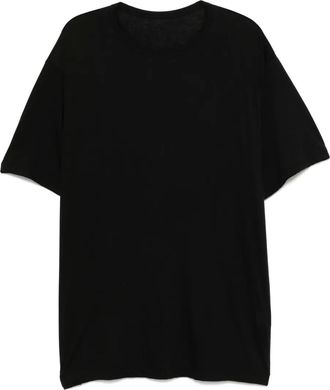 Yohji Yamamoto T-shirt in jersey di cotone - Nero