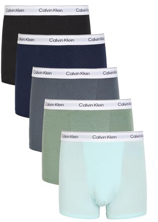 Calvin Klein Icon Stretch-cotton Trunks - set of Five - Multicoloured - XL