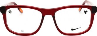 Nike Rectangle Full Rim Eyeglasses - Red