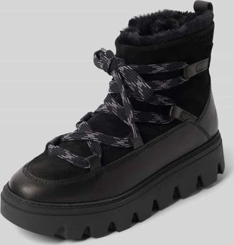 Tamaris Tamaris Boots aus echtem Rindsvelours in Black, Größe 37