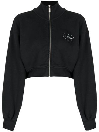 Off-white Cropped sweater - Zwart