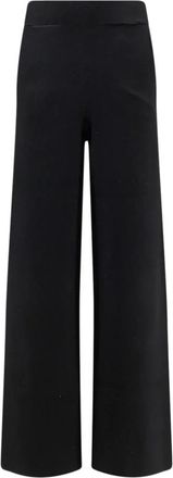 Hev&ograve; Wijde broek - Dames - Wijde Broeken - Zwart - XS - Polyester - Broeken