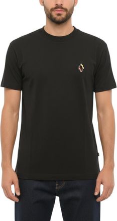 Marcelo Burlon Black Crew Neck Logo T-Shirt